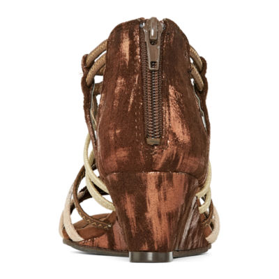 New York Transit Womens Impressed Again Wedge Sandals