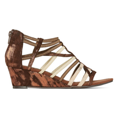 New York Transit Womens Impressed Again Wedge Sandals