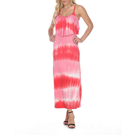  White Mark Kalea Sleeveless Tie-Dye Tie Dye Maxi Dress