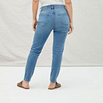 a.n.a Womens High Rise Ripped Skinny Ankle Jean