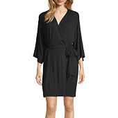 Ambrielle Womens Elbow Sleeve Short Length Robe