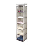 Home Expressions 6-Compartment Hanging Organizers, Color: Grey