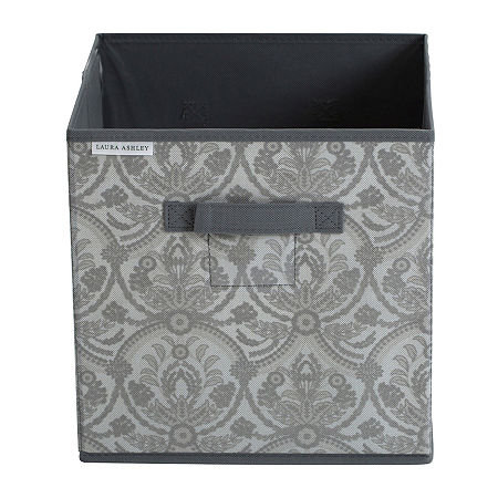 Kennedy International Square Grey Fabric Storage Box, One Size, Gray