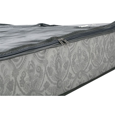 Kennedy International Grey Pattern 12-Compartment Underbed Storage, One Size, Gray