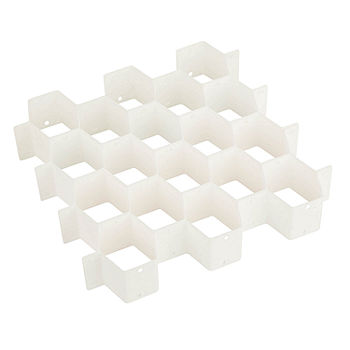 Honey Can Do 32 Compartment Drawer Organizer - White