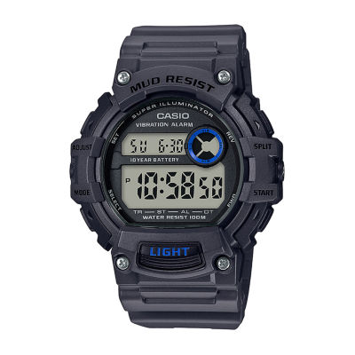 Casio Mens Digital Black Strap Watch Trt110h8avos