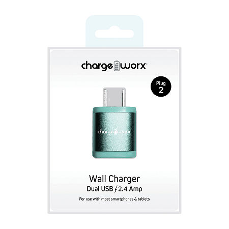 Dual USB Wall Charger, One Size, Brown