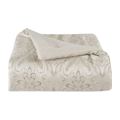 Queen Street Taylor 4-pc. Damask + Scroll Heavyweight Comforter Set