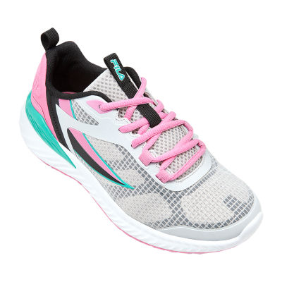 pink and green filas