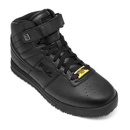 FILA Mens Vulc 13 Slip-Resistent Walking Shoes, 10 Medium, Black