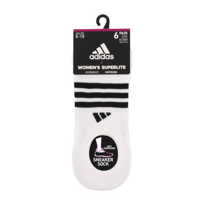 adidas Superlite Womens Breathable Multi-Pack 6 Pair Liner Socks