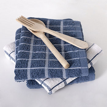 Ritz Kitchen Basics Terry Dish Cloth - Federal Blue (6 Pack) - Kitchen &  Company