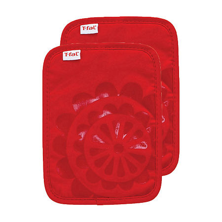 T-Fal Silicone 2-pc. Pot Holders, One Size, Red