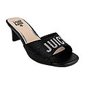 Juicy By Juicy Couture Womens Zazzle Heeled Sandals (Black/White)