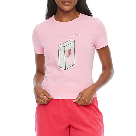  Juicy By Juicy Couture Womens Crew Neck Short Sleeve T-Shirt