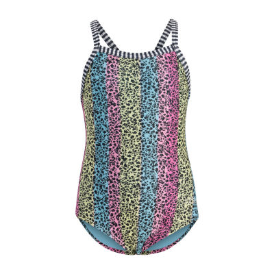 Dolfin Little & Big Kid Girls Easy-on + Easy-off One Piece Swimsuit