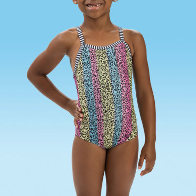 Dolfin Little & Big Kid Girls Easy-on + Easy-off One Piece Swimsuit