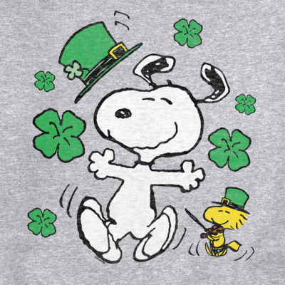 Mens Long Sleeve Peanuts St. Patrick's Day Sweatshirt