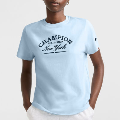 Champion Womens Crew Neck Short Sleeve Active T-Shirt