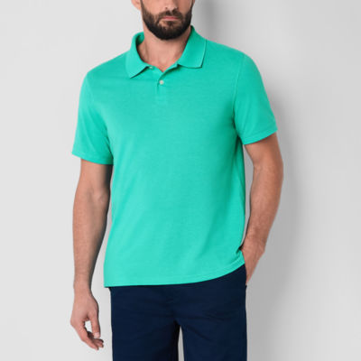 St. John's Bay Premium Stretch Mens Classic Fit Short Sleeve Polo Shirt