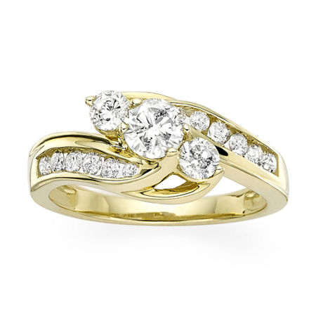 Love Lives Forever 1 CT.T.W. Natural Diamond 10K Yellow Gold Ring, 7, Yellow