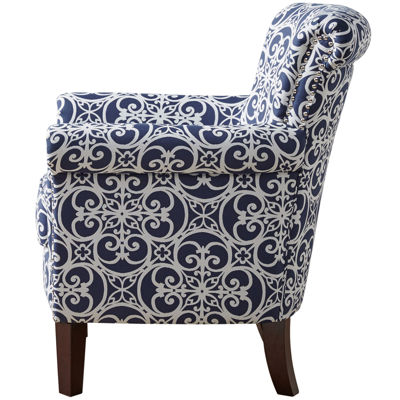 Madison Park Miri Navy Accent Chair