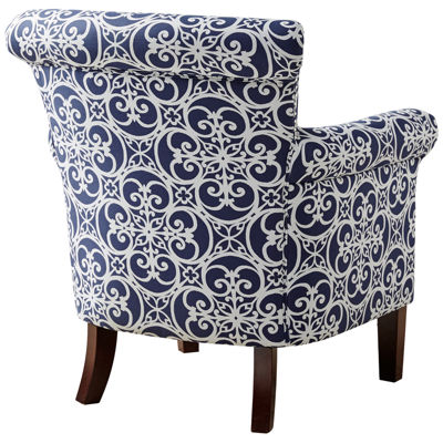 Madison Park Miri Navy Accent Chair