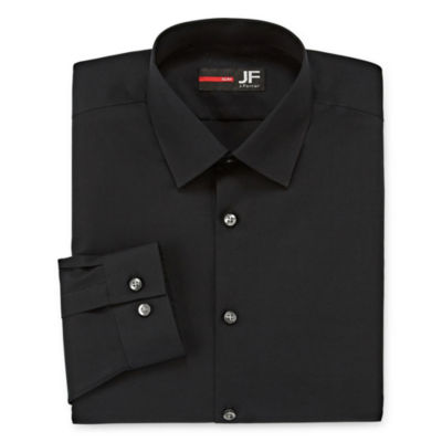 J.Ferrar Mens Easy-Care Stretch Long Sleeve Big and Tall Dress Shirt