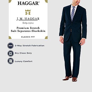 Men's J.M. Haggar® Premium Classic-Fit Flat-Front Stretch Suit Pants