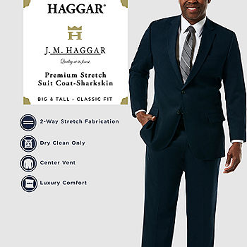 JM Haggar Premium Stretch Sharkskin Classic Fit Suit Jacket - Big & Tall -  JCPenney