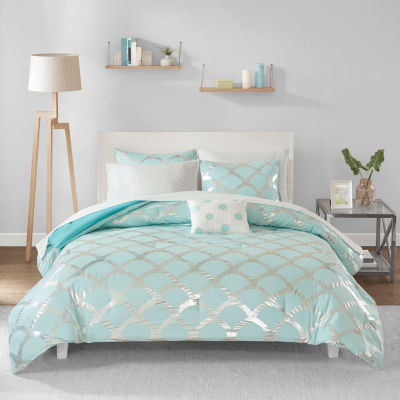 Intelligent Design Kaylee Geometric Comforter Set with Decorative
