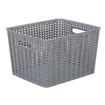 Kennedy International Gray Weave Storage Boxes