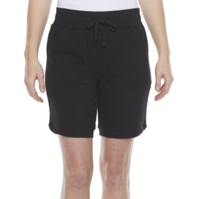 St. John's Bay Womens Mid Rise Adjustable Waist Bermuda Short