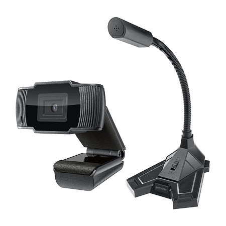 Merkury HD Webcam/Mic Set, One Size, Black