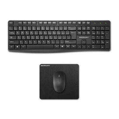 Merkury Wireless Keyboard/ Mouse/ Pad Bundle MIL002C101C, Color