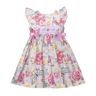 Bonnie Jean Toddler Girls Sleeveless Flutter Sleeve A-Line Dress