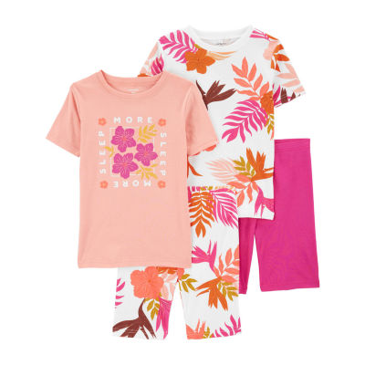 Carter's Little & Big Girls 4-pc. Shorts Pajama Set - JCPenney