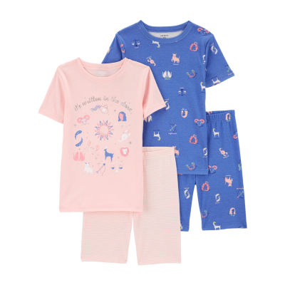 Carter's Little & Big Girls 4-pc. Shorts Pajama Set