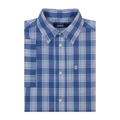 IZOD Little & Big Boys Short Sleeve Button-Down Shirt