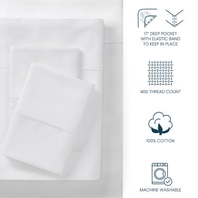 Blue Loom Lane 400tc Sheet Set