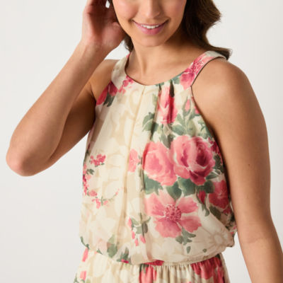 Robbie Bee Sleeveless Floral Maxi Dress