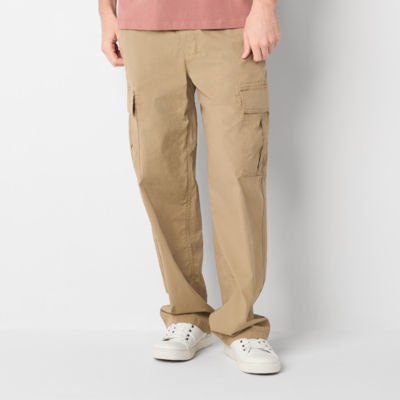Arizona Mens Drawstring Waist Straight Fit Cargo Pant