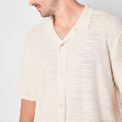 mutual weave Big and Tall Mens Short Sleeve Pullover Sweater