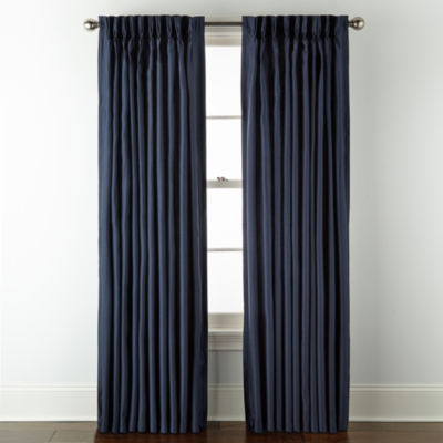 Liz Claiborne Supreme Pinch Pleat Back Tab Light-Filtering Single Curtain Panel
