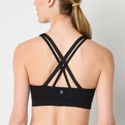 Xersion Medium Support Strappy Back Sports Bra