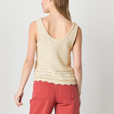 a.n.a Womens Scoop Neck Sleeveless Pullover Sweater