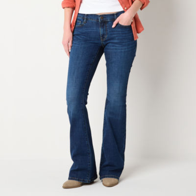 a.n.a Womens Low Rise Flare Leg Jean