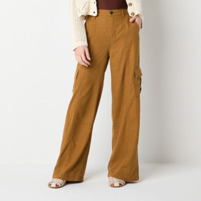 a.n.a Linen Regular Fit Wide Leg Trouser