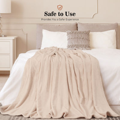 Sealy® Flannel Heated Midweight Blanket