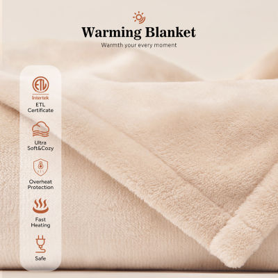 Sealy® Flannel Heated Midweight Blanket
